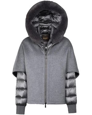 Moorer Hooded Coat - Grey