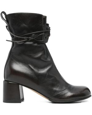 LORENA PAGGI 60Mm Lace-Up Block-Heel Boots - Black
