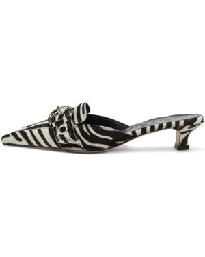 Aeyde 35Mm Danielle Buckled Court Shoes - Black