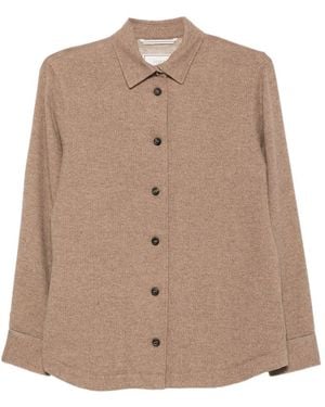 Peserico Button-Down Shirt Jacket - Brown