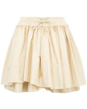 Loewe Gelaagde Mini-Rok - Naturel