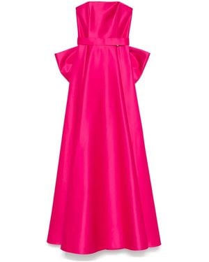 Nissa Bow-Detail Maxi Dress - Pink