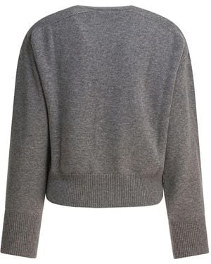 Sa Su Phi Ribbed-Trim Sweater - Gray