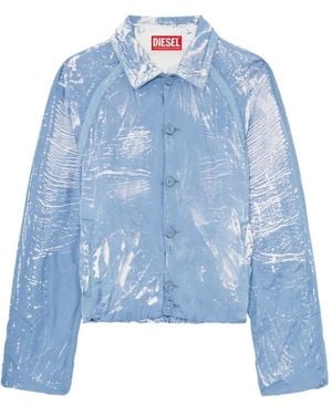 DIESEL J-Orion Polo-Collar Bomber Jacket - Blue