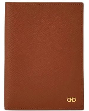 Ferragamo Gancini パスポートケース - ブラウン