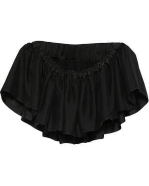 Parlor Elasticated-Waist Blouse - Black