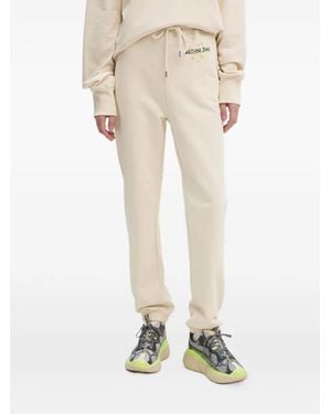 Moschino Pantalon À Lien De Resserrage Imprimé - Natural