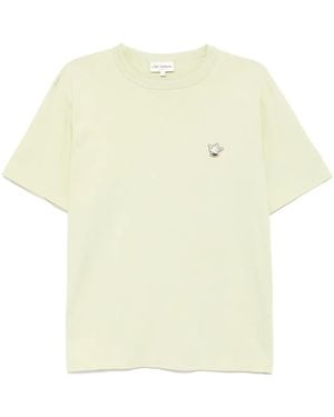 Café Kitsuné Barista Fox Patch Relaxed T-Shirt - Natural