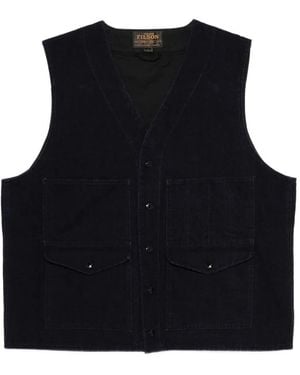 Filson Pocket Buttoned Gilet - Black