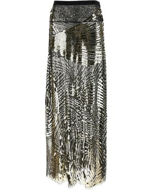 PUCCI Sequin-Embellishment Maxi Skirt - Metallic