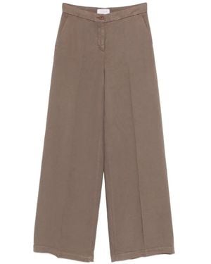 Via Masini 80 Broek Met Knopen - Bruin