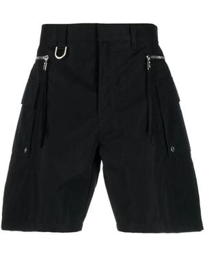 Fendi ジップディテール カーゴショーツ - ブラック