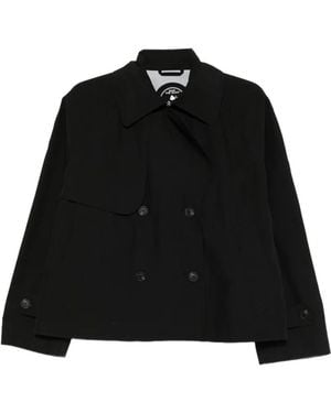 Save The Duck Curt Tabardo Double-Breasted Coat - Black