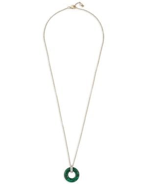 Mateo Donut Malachite Necklace - White