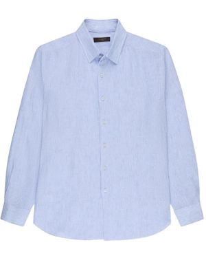 Slowear Linnen Overhemd - Blauw