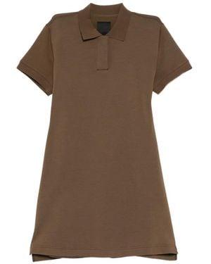 JNBY Polo-Collar Mini Dress - Brown