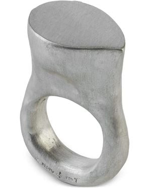 Parts Of 4 Bague Tall Roman En Sterling - Gris
