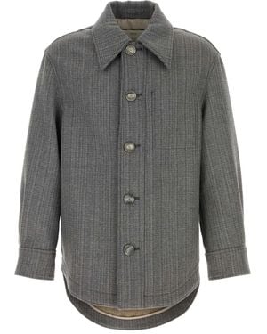 Ami Paris Buttoned Overshirt - Grey