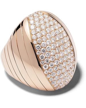 Mattia Cielo 18Kt Rotgoldring Mit Diamanten - Pink