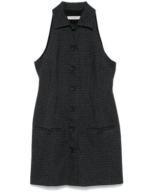 Philosophy Di Lorenzo Serafini Houndstooth Mini Dress - Black