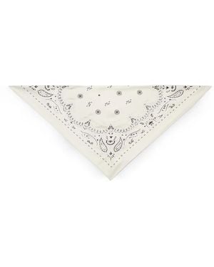 Tory Burch Dreieckiger Bandeau-Schal Mit Perlen - Weiß