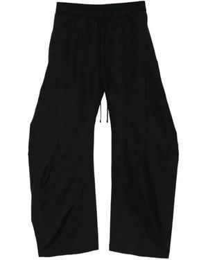 Julius Bending Wide-Leg Trousers - Black