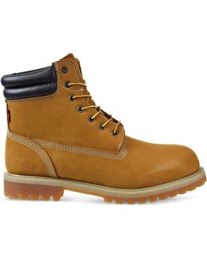 Levi's Harrison Engineer Lace-Up Boots - Brown