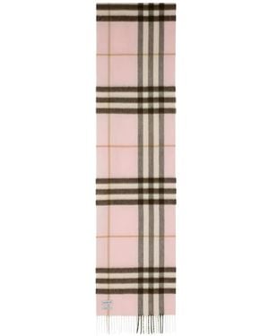 Burberry Check-Pattern Scarf - White