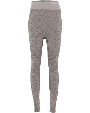 CASABLANCA Monogram-Pattern Leggings - Grey