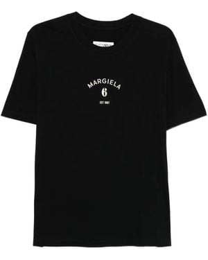 MM6 by Maison Margiela Mannequin Print Jersey T-Shirt - Black