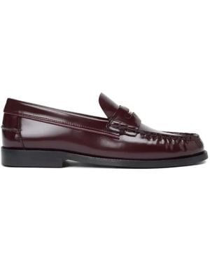 Tommy Hilfiger ロゴディテール ローファー - パープル