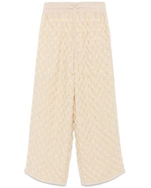 Isa Boulder Rectangle Trousers - Natural
