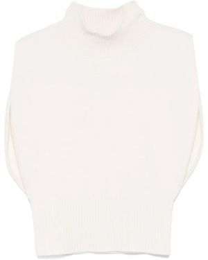 Lisa Yang Zaya Knitted Top - White