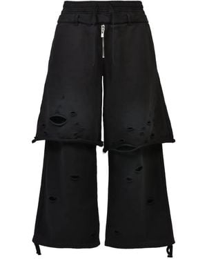 FILTH Hose Im Layering-Look - Schwarz