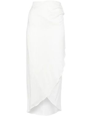 Bondi Born Ruffled Midi Skirt - White