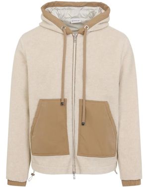 Moncler Light Polyester Jacket - Natural