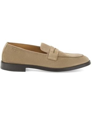 BOGGI Suede Loafers - Natural