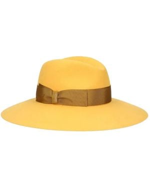 Borsalino Sophie Hat - イエロー