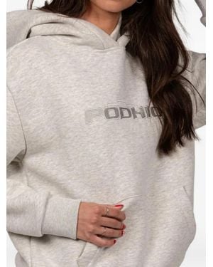 PODHIO Logo-Detail Hoodie - Natural