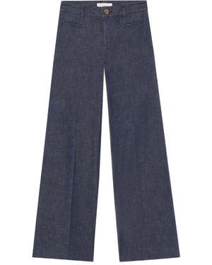 Brooks Brothers Wide-Leg Jeans - Blue