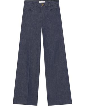 Brooks Brothers Wide-Leg Jeans - Blue
