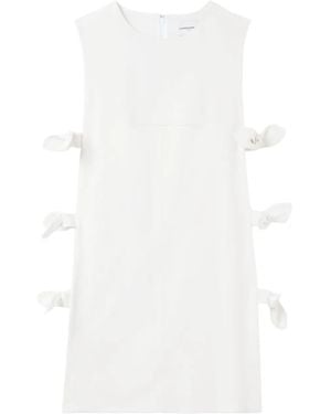 Claudie Pierlot Abito Corto Con Fiocco - Bianco