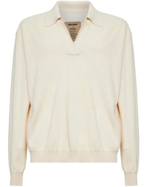 Uma Wang V-Neck Polo Shirt - White