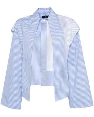 Y's Yohji Yamamoto Chemise Rayée - Bleu