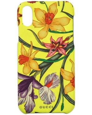 Gucci Flora-Print Iphone X/Xs Case - Yellow