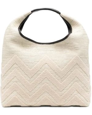 Missoni Zigzag-Pattern Tote Bag - Natural