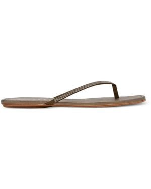 Pedro Garcia Panabel Rhinestone Flip Flop - Brown