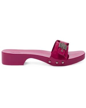 Scholl Pescura Buckle-Fastening Leather Sandals - Pink