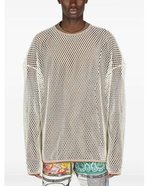 Children of the discordance Open-Knit Jumper - Grey
