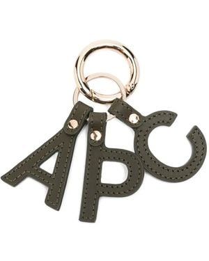 A.P.C. Alphabet Keyring - Metallic